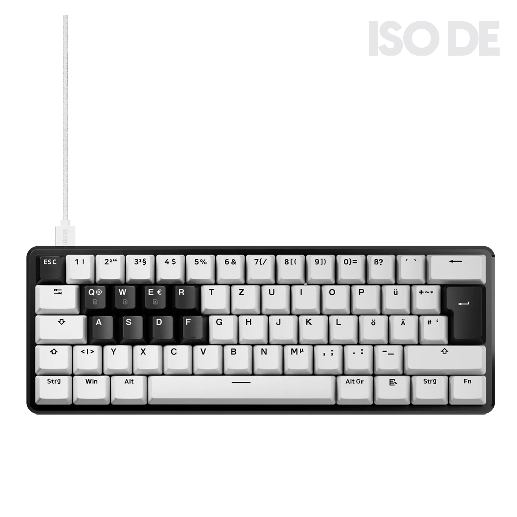 [ISO DE] PCMK 3 HE 60 Hall Effect Magnetic Gaming Keyboard