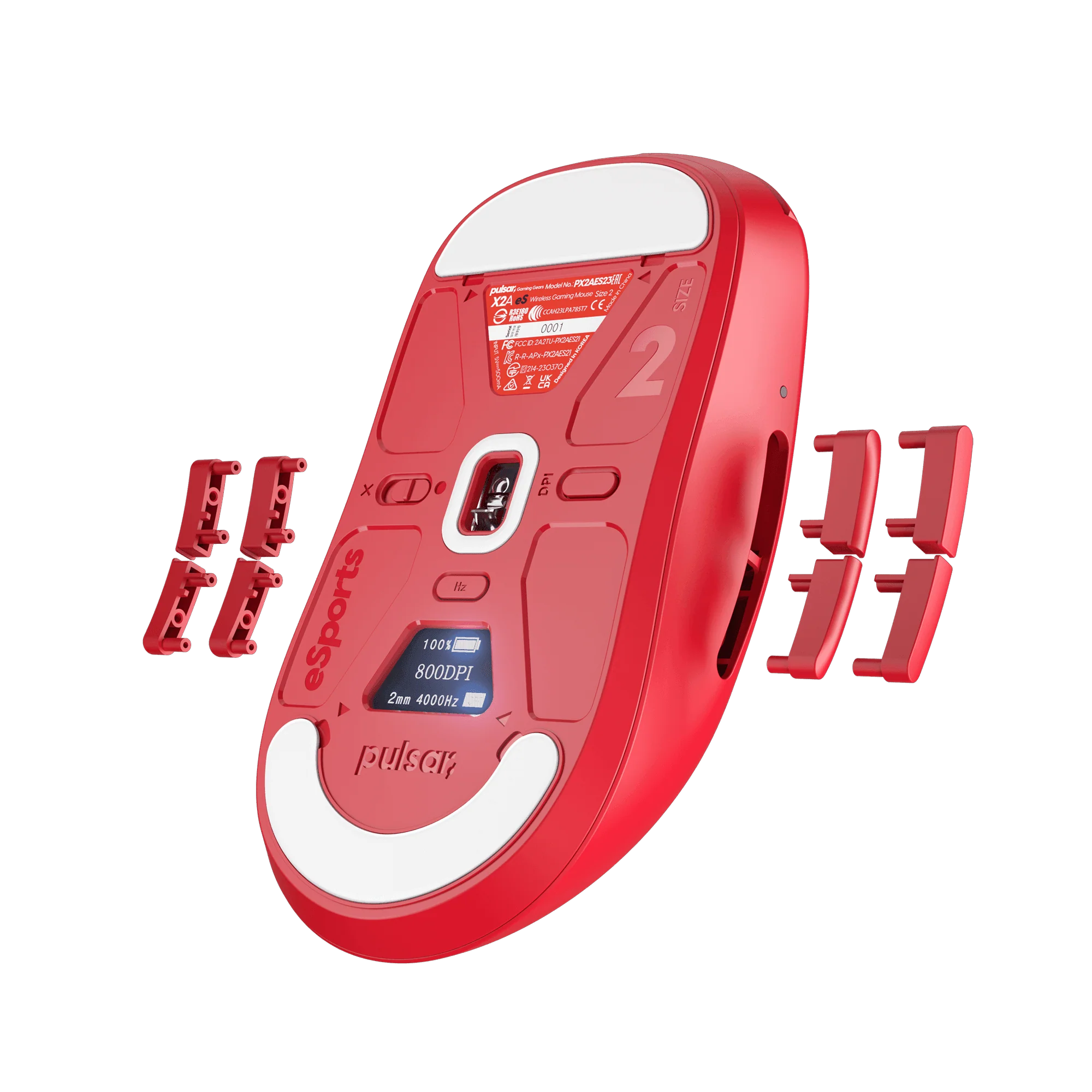 [Red Edition] X2A eS Medium Gaming Mouse - Image 2